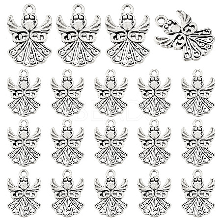80Pcs Tibetan Style Alloy Pendants TIBEP-PH0001-69AS-1