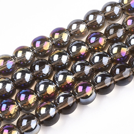 Electroplate Transparent Glass Beads Strands LS-GLAA-T032-T6mm-AB02-1