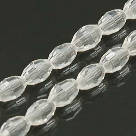 Faceted Glass Beads Strands X-GC891Y-14-1