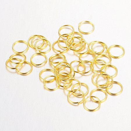 Iron Open Jump Rings IFIN-A018-4mm-G-NF-1