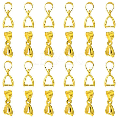 50Pcs Brass Ice Pick Pinch Bails IFIN-FS0001-47A-1