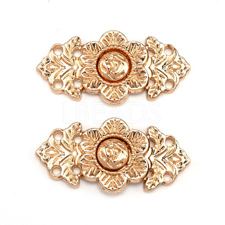 Alloy Snap Clasps FIND-WH0108-17KCG-1