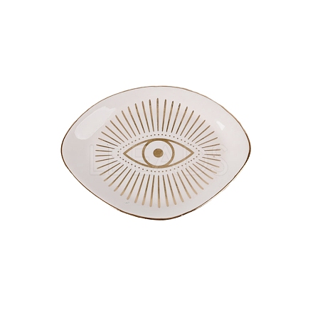 Eye Ceramic Jewelry Plates EVIL-PW0004-13-1