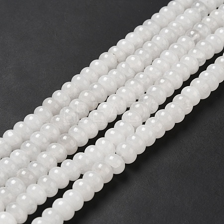 Natural White Jade Beads Strands G-D481-17A-1
