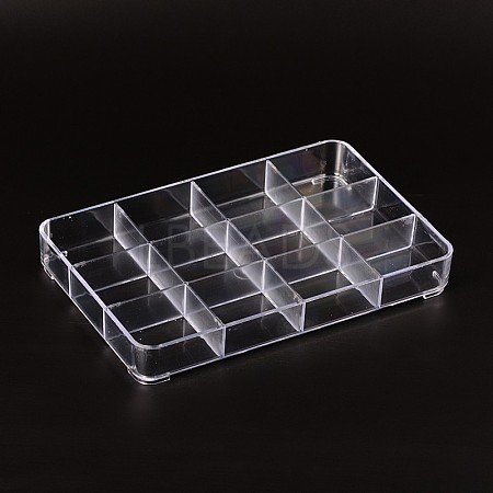 Cuboid Clear Plastic Storage Containers - Lbeads.com