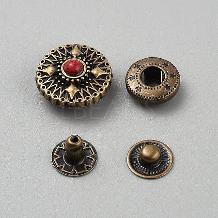 Alloy Snap Buttons FIND-TAC0037-07A-AB-1