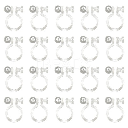 Resin Clip-on Earring Findings X1-FIND-H046-12-01-1