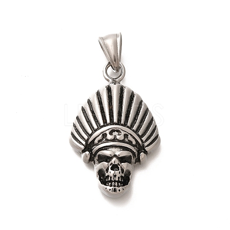 304 Stainless Steel Pendants STAS-Z110-48H-AS-1