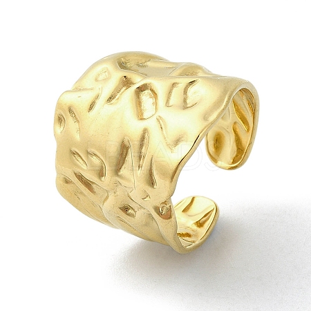 304 Stainless Steel Open Cuff Rings RJEW-C078-01D-G-1