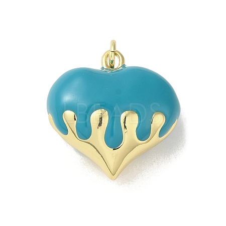 Rack Plating Brass Enamel Pendants KK-S366-05G-08-1