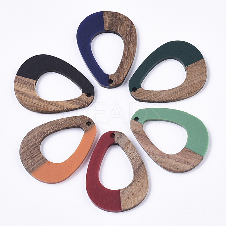 Resin & Walnut Wood Pendants RESI-R427-01-1