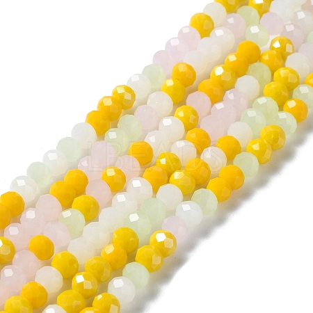 Glass Beads Strands EGLA-A034-M6mm-28-1
