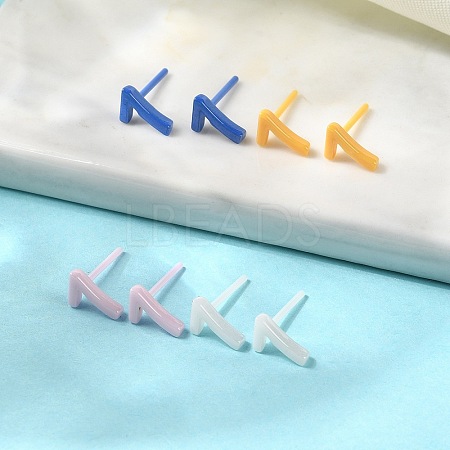 Hypoallergenic Bioceramics Zirconia Ceramic Stud Earrings EJEW-C065-03H-1