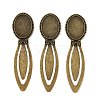 Vintage Tibetan Style Alloy Bookmarks Cabochon Settings X-TIBE-Q032-27AB-NR-2