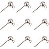 304 Stainless Steel Stud Earring Findings STAS-PH0018-68P-1