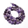 Natural Amethyst Nuggets Beads Strands G-J335-08-2