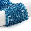 Glass Beads Strands GLAA-R024-6x4mm-4-2