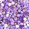 Opaque & Transparent Inside Colours Glass Seed Beads SEED-F004-4mm-03-1