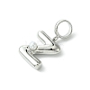 Rack Plating Brass with ABS Plastic Pearl European Dangle Charms KK-G501-02Z-P-2