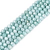 Anti-Tarnish Electroplate Rondelle Glass Beads Strands EGLA-T021-3mm-17-06-1