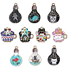 SUNNYCLUE 20Pcs 10 Style Alloy Enamel Pendants ENAM-SC0003-45-1