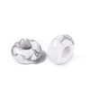 Natural Howlite European Beads G-Q602-04C-2