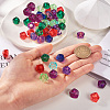  75pcs 5 colors Transparent Resin Beads RESI-TA0001-58-5