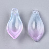 Two Tone Spray Painted Glass Pendants GLAA-N042-001A-D04-2