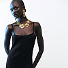 Alloy Bib Necklaces for Women FS-WGC5177-01-2