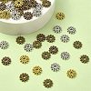 100Pcs 4 Colors Gear Tibetan Silver Alloy Spacer Beads TIBEB-YW0001-66-4