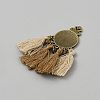 Alloy Tassel Pendants FIND-CJC0024-54C-2