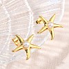 304 Stainless Steel Stud Earrings SA-CBA46AF-05G-01-1
