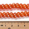 Glazed Porcelain Rondelle Beads PORC-Q001-01B-4