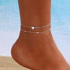 Alloy Double/Multi Layer Chain Anklets for Women WG9DD83-02-1