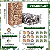 Olycraft 2 Sets 2 Styles Rectangle Animal Skin Print Kraft Paper Bags ABAG-OC0001-03-2