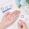 SUPERFINDINGS 6 Pairs 6 Colors Plastic Decorative Accent Rings for Game Controller FIND-FH0005-23-3