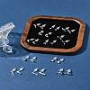 2 Pairs Alloy Stud Earrings for Women EJEW-FS0001-27C-11