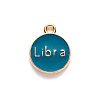 Alloy Enamel Pendants ENAM-S124-01B-05K-3