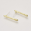 Alloy Stud Earring Findings X-PALLOY-S121-253-1