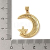 Rack Plating Brass Micro Pave Cubic Zirconia Pendants KK-P279-21G-3