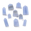 Natural Blue Lace Agate Point Pentagonal Prism Figurines G-G126-01-1