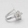 Trendy Rhodium Plated 925 Sterling Silver Micro Pave Cubic Zirconia Pinch Bails STER-M081-072B-1