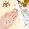 50Pcs 5 Style Ion Plating(IP) 304 Stainless Steel Hoop Earring Findings STAS-DC0007-06-2