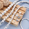 4 Strands 4 Style Natural Howlite Beads Strands G-TA0001-34-12