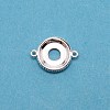 Brass Cabochon Connector Settings KK-TAC0014-05C-S-2