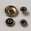4Pcs Alloy Snap Button BUTT-WH0036-01H-AB-2