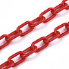 Handmade Opaque Acrylic Paperclip Chains X-KY-S166-002E-4