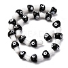 Handmade Evil Eye Lampwork Beads Strands LAMP-S069-01B-2