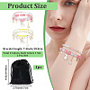 2Bags 2 Colors Plastic & Glass Beaded Stretch Bracelets BJEW-PA0001-09-2