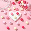 Rubberized Style Opaque Acrylic Beads LS-MACR-CJC0009-02E-5
